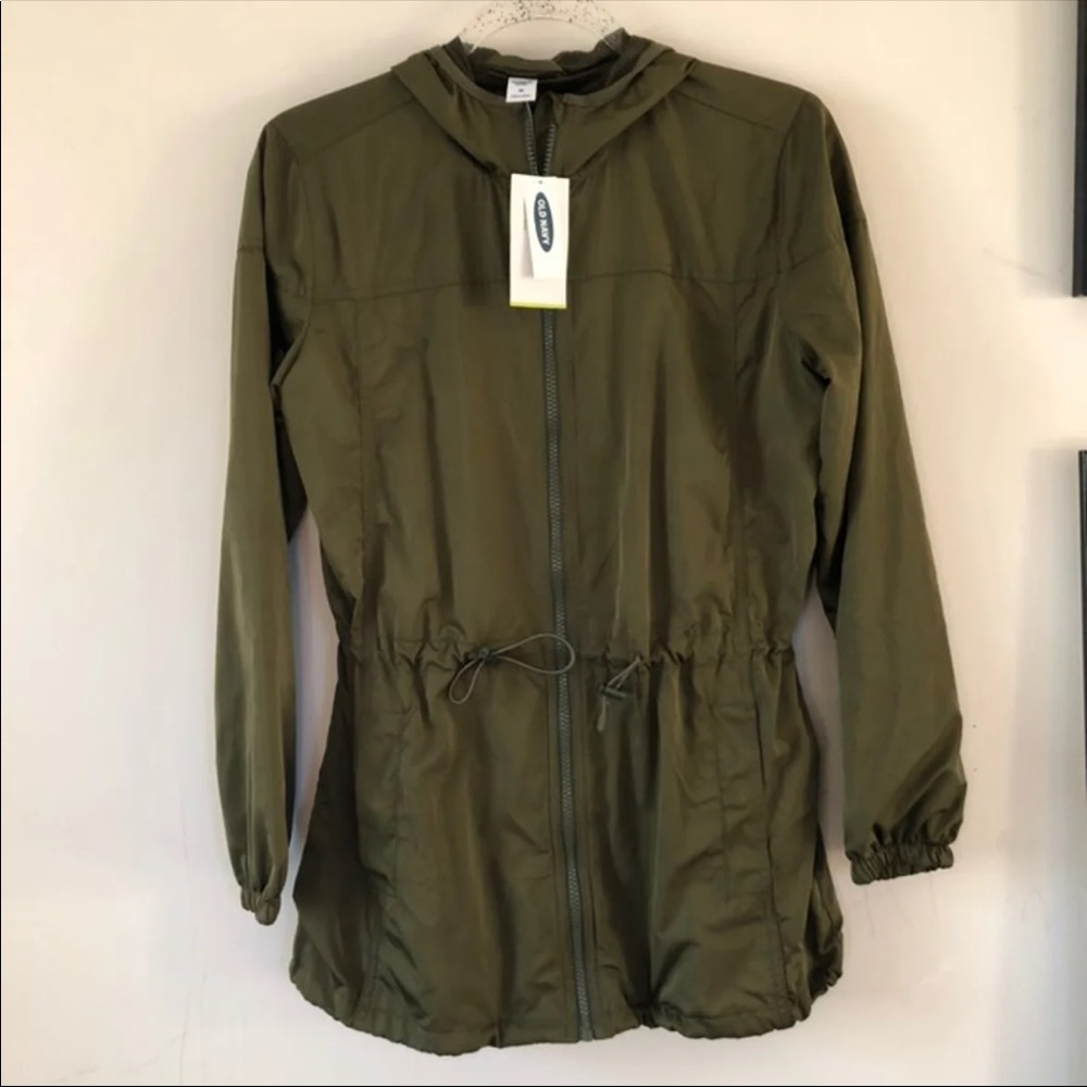 Old Navy Green Rain Anorak